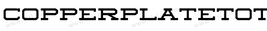 CopperplateTOT BolCo字体转换